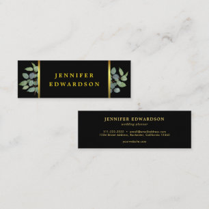 Elegante waterverf laat zwart goud professional ac mini visitekaartje
