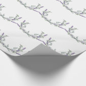 Elegante waterverf Lavendel Eucalyptus Cadeaupapier (Hoek)