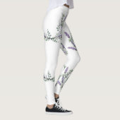 Elegante waterverf Lavendel Eucalyptus Leggings (Rechts)