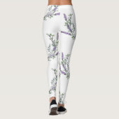 Elegante waterverf Lavendel Eucalyptus Leggings (Achterkant)