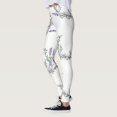 Elegante waterverf Lavendel Eucalyptus Leggings (Links)