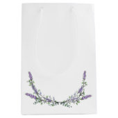 Elegante waterverf Lavendel Eucalyptus Medium Cadeauzakje (Voorkant)