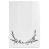 Elegante waterverf Lavendel Eucalyptus Medium Cadeauzakje (Achterkant)