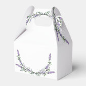 Elegante waterverf lavendel groen botanisch bedankdoosjes (Achterkant)