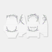 Elegante waterverf lavendel groen botanisch bedankdoosjes (Uitgevouwen)