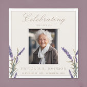 Elegante Waterverf Lavendel Viering van het Leven Kaart