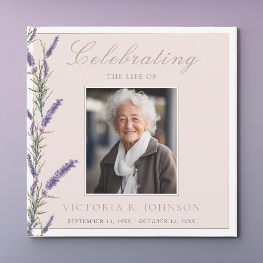 Elegante Waterverf Lavendel Viering van het Leven Kaart