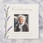 Elegante Waterverf Lavendel Viering van het Leven Kaart