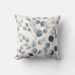 Elegante Waterverf Leaf Soft Pastel Botanische Kun Kussen