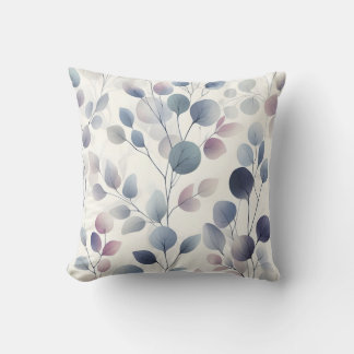 Elegante Waterverf Leaf Soft Pastel Botanische Kun Kussen