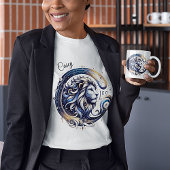 Elegante Waterverf Leo Zodiac Custom T-shirt