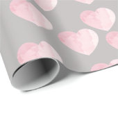 elegante waterverf liefde hart cadeaupapier (Rol Hoek)