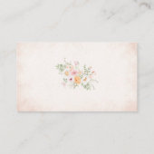 Elegante Waterverf Liefde in bloei Vrijgezellenfee Informatiekaartje (Achterkant)