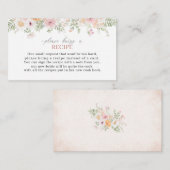 Elegante Waterverf Liefde in bloei Vrijgezellenfee Informatiekaartje (Voorkant / Achterkant)