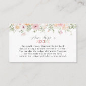 Elegante Waterverf Liefde in bloei Vrijgezellenfee Informatiekaartje (Voorkant)