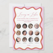 Elegante waterverf Liefdevol of Bevalling Spel Uit Kaart (Voorkant)