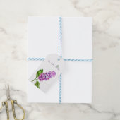 Elegante waterverf lila tak cadeaulabel (Met Touw)