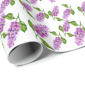 Elegante waterverf lila tak cadeaupapier (Rol Hoek)