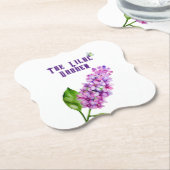 Elegante waterverf lila tak kartonnen onderzetters (Gekanteld)