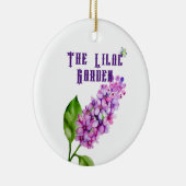 Elegante waterverf lila tak keramisch ornament (Rechts)