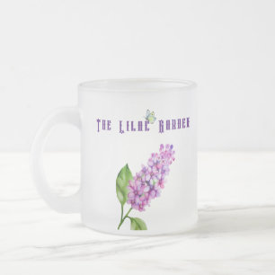 Elegante waterverf lila tak matglas koffiemok