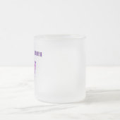 Elegante waterverf lila tak matglas koffiemok (Center)