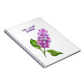 Elegante waterverf lila tak notitieboek (Rechterzijde)