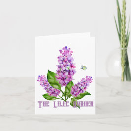 Elegante waterverf lila tak notitiekaartje