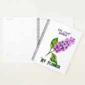 Elegante waterverf lila tak planner (Display)