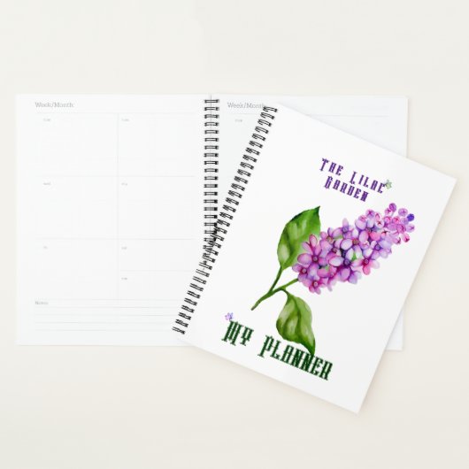 Elegante waterverf lila tak planner (Display)