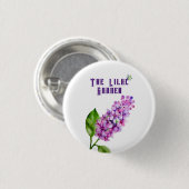 Elegante waterverf lila tak ronde button 3,2 cm (Voorkant /achterkant)