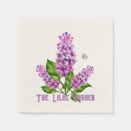 Elegante waterverf lila tak servet