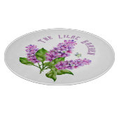 Elegante waterverf lila tak snijplank (Hoek)