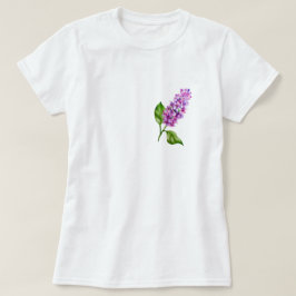 Elegante waterverf lila tak t-shirt