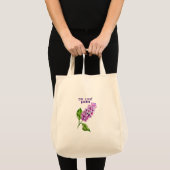 Elegante waterverf lila tak tote bag (Voorkant (product))
