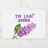 Elegante waterverf lila tak voedselcontainer etiket (Enkel label)