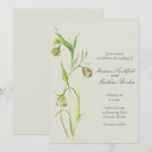 Elegante Waterverf Lily Kaart (Voorkant / Achterkant)