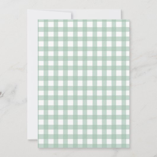 Elegante Waterverf Lokaal geteeld Baby shower Kaart (Achterkant)