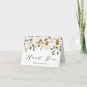 Elegante Waterverf Magnolias Baby shower Bedankkaart (Voorkant)