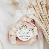 Elegante Waterverf Magnolias Baby shower Ronde Sticker