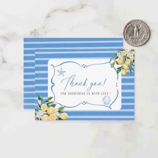 Elegante Waterverf Main squeeze Vrijgezellenfeest Notitiekaartje (Voorkant / Achterkant in situ)