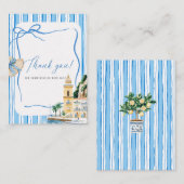 Elegante Waterverf Main squeeze Vrijgezellenfeest Notitiekaartje (Voorkant / Achterkant)