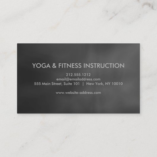 Elegante Waterverf Mandala YOGA Instructor Logo Visitekaartje (Achterkant)