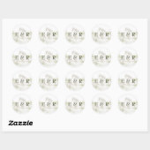 Elegante Waterverf Manor Garden Wedding Ronde Sticker (Vel)