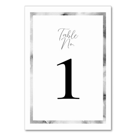 Elegante Waterverf Marmer Bliss Bruiloft Kaart (Voorkant)