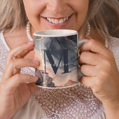 Elegante Waterverf marmeren agaat Abstract monogra Koffiemok