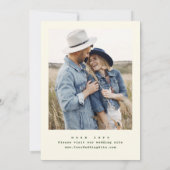 Elegante Waterverf Meadow Wildflower bruiloft Save The Date (Achterkant)