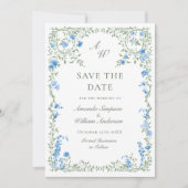 Elegante Waterverf Meadow Wildflower bruiloft Save The Date (Voorkant)