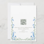 Elegante Waterverf Meadow Wildflower bruiloft Save The Date (Achterkant)