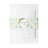 Elegante Waterverf Mediterraans Monogram Huwelijk Uitnodigingen Wikkel (Voorkant Voorbeeld)